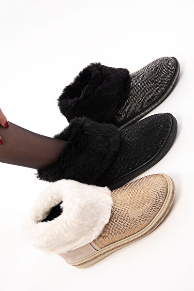 SOHO Siyah Süet-Siyah Kadın Bot & Bootie 21165