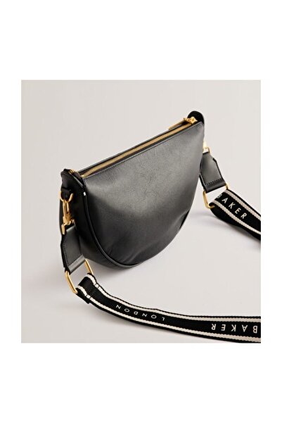 Ted Baker Webbing Leather Half Moon Crossbody Bag