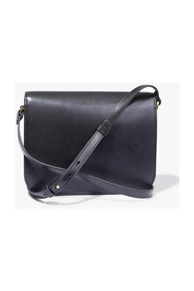 Ted Baker Leštěná kožená brašna