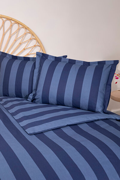 TRENDYOLMİLLA HOME Doppelter gestreifter, leicht bügelbarer Bettbezug-Set TPHAW26CKN00022