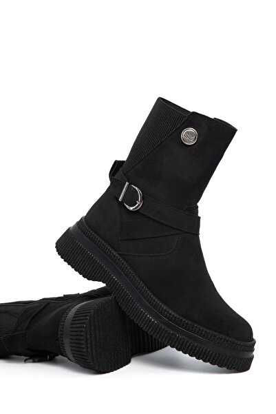 SOHO Black Suede Women's Boots & Booties 21169