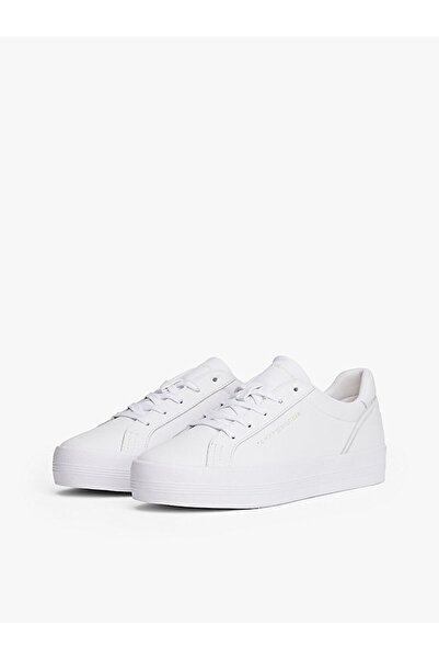 Tommy Hilfiger Dámské bílé platformové tenisky s nízkým profilem