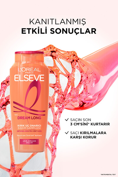 ELSEVE Dream Long Kırık Uç Onarıcı Bakım Şampuanı 400 ml