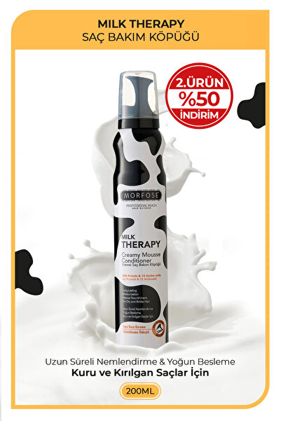 Morfose Milk Therapy Saç Köpüğü 200 ml - Besleyici, Koruyucu Etki