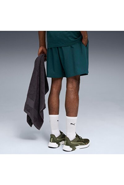 Puma M TAD ESSENTIALS 7" Woven Short Green Te