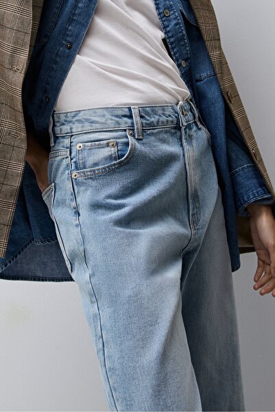 LEFTIES Γυναικεία τζιν με φαρδιά πόδια