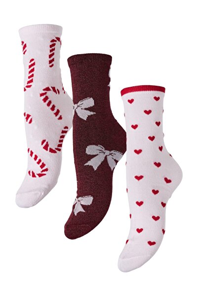 PIECES Pcjingle Glitter Socks 3-Pack BC MXM