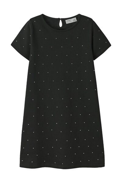 Name it NKFRONJA SS SWEAT DRESS BRU - Mikinové šaty BRU