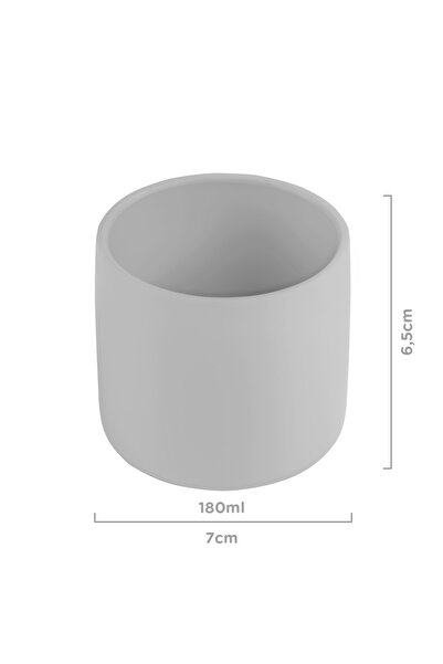 OiOi Silikon Mini Bardak - Powder Grey