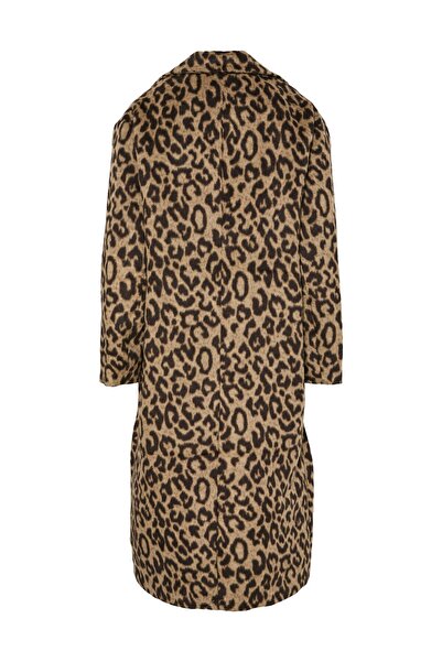 PIECES PCJILI LEO DLOUHÝ POTIŠTĚNÝ KOŽENÝ KABÁT