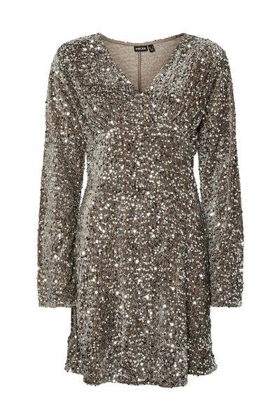 PIECES Pckam Ls V-Neck New Dress Jrs Bc