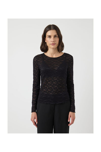 YAS. Yascara Ls Lace Top S.