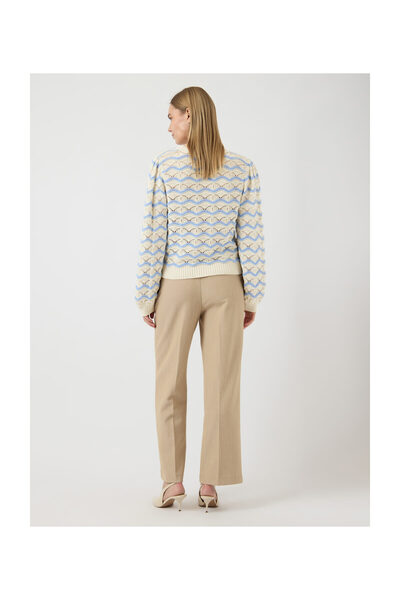 YAS. YASVIMA hosszú ujjú kötött pulóver S.