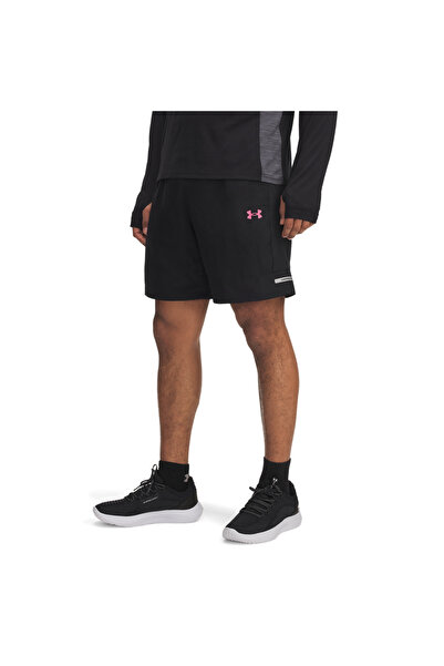 Under Armour 6005117-001-Ua Tech Utility Shorts Black Elastic Waist Regular Straight Men's Shorts