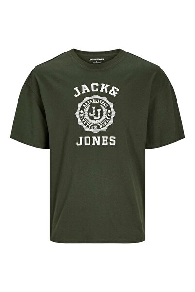 Jack & Jones تي شيرت رجالي دائري محبوك