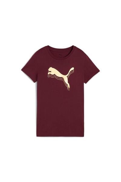 Puma ESS METALLIC Tee Ruby Shimmer-metallic g