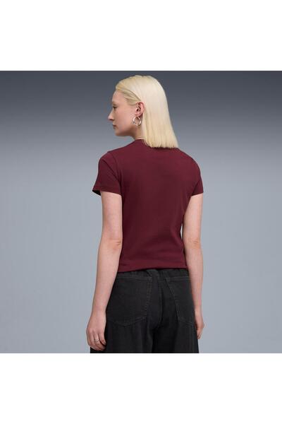 Puma ESS METALLIC Tee Ruby Shimmer-metallic g