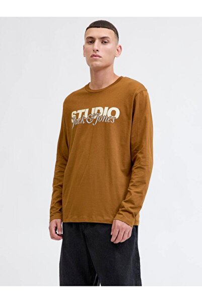 Jack & Jones تي شيرت رجالي دائري محبوك