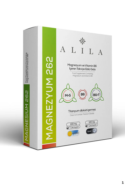 Alila Magnezyum Ve Vitamin B6 İçeren Takviye Edici Gıda Toplam 60 Kapsül (30 Gece 30 Gündüz)