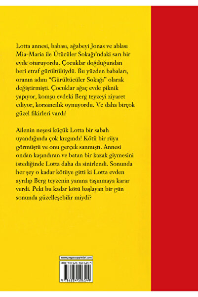 Pegasus Yayınları Gürültücüler Sokağı’nın Lotta’sı (Ciltli) – Astrid Lindgren