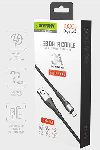Soffany HM-551 TYPE-C TO LIGHTNING Kablo
