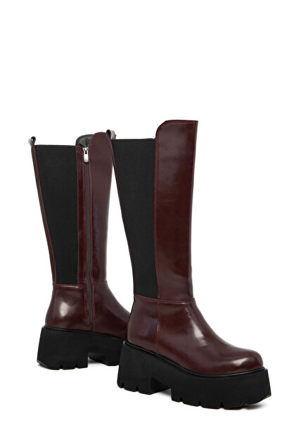 SOHO Dámské klaretové červené boty - model 19945