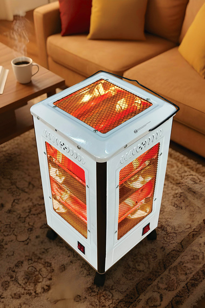 Kiwi KHT-8407 Quartz Isıtıcı | 5 Yönlü Isıtma & Enerji Tasarruflu Kuvars Tüp & Taşınabilir Tasarım