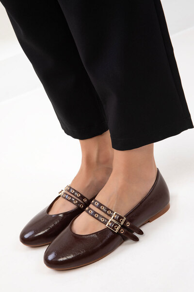 SOHO Brown Women's Ballerinas 20997