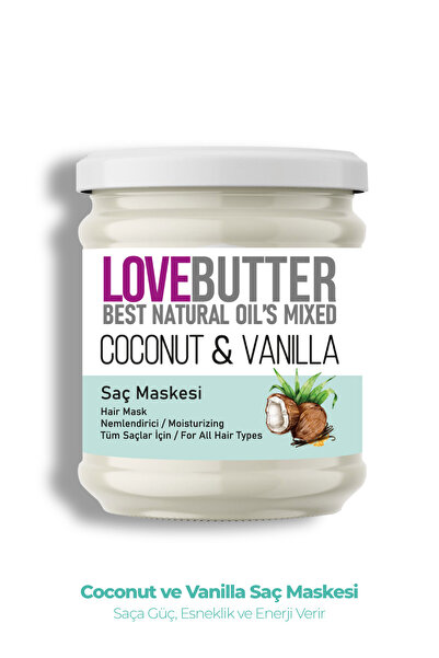 LOVE BUTTER Coconut & Vanilya Nemlendirici Saç Maskesi