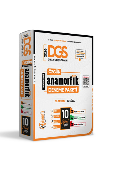 İnformal Yayınları 2026 DGS Anamorfik Yayınları 10lu Deneme Paketi  Özgün Yeni Nesil Türkiye Geneli Dijital Çözümlü