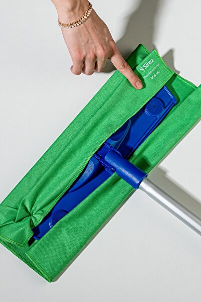 Silva Ultrafiber Mop Tekli Set – Tavan & Yüksek Alanlar İçin Duvar Mop Bezi