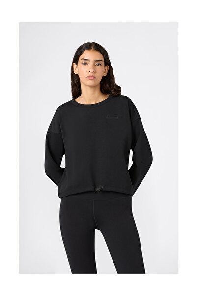 Champion C-Tech Φούτερ με στρογγυλή λαιμόκοψη Μαύρο Γυναικείο Φούτερ - 118376...