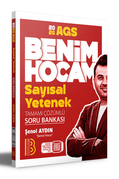 Benim Hocam Yayınları 2026 AGS Sayısal Yetenek Tamamı Çözümlü Soru Bankası Be...