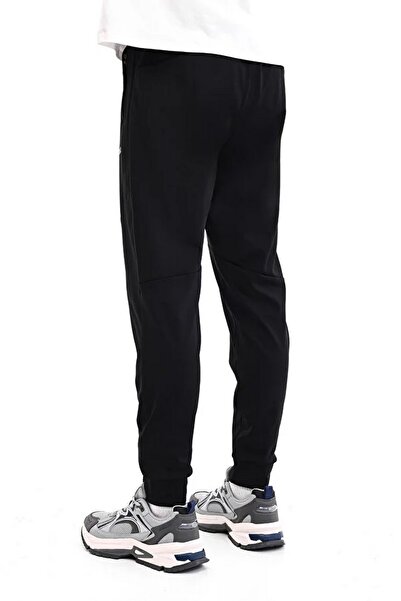 lumberjack Ανδρικό μαύρο αθλητικό παντελόνι RENATO 22ITL1156 5PR