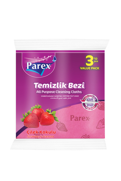 Parex Strawberry Scented and Lemon Scented Cleaning Cloth Pack