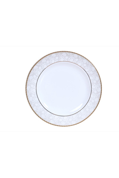 Dinova 34-piece Adolf porcelain set with gold edges: plates, cups, bowl, platter, tureen