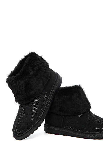 SOHO Siyah Süet-Siyah Kadın Bot & Bootie 21165