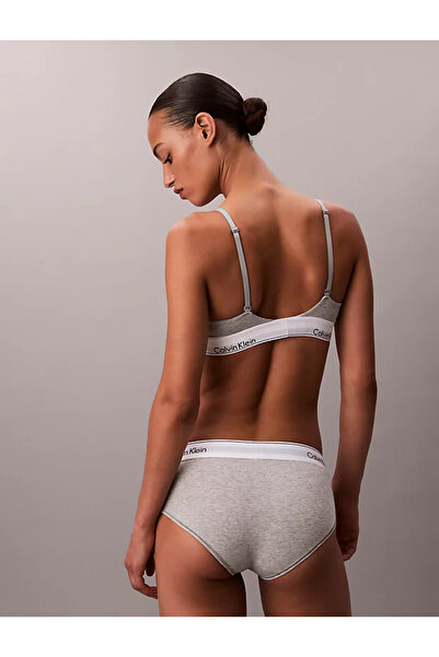 Calvin Klein Calvin Klein női szürke Heather Icon pamut modális, enyhén bélelt, háromszög alakú melltartó