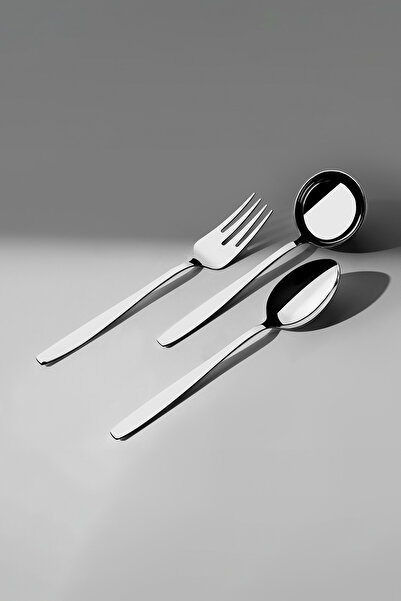 Nehir Stainless Steel 6 Piece Ladle Colander Serving Set