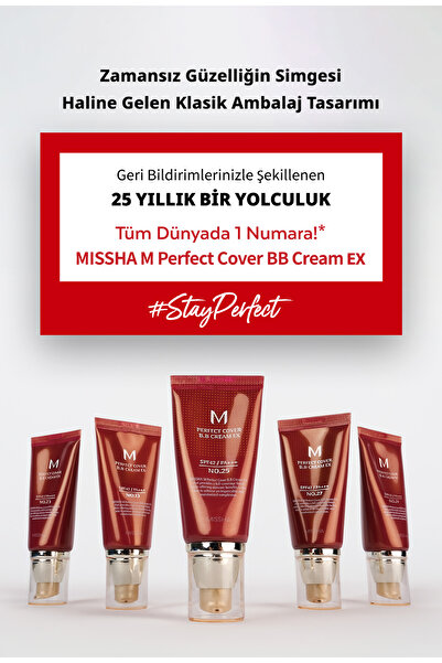 Missha Mükemmel Kapatıcılık Sunan Çok Fonksiyonlu M Perfect Cover BB Cream Ex SPF42/PA+++ No.21 (20ml)