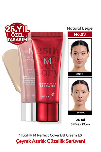 Missha Mükemmel Kapatıcılık Sunan Çok Fonksiyonlu M Perfect Cover BB Cream Ex SPF42/PA+++ No.23 (20ml)