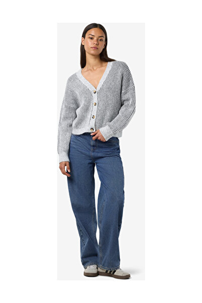 Noisy May NMDIMI L/S pletený kardigan s výstřihem do V, přední zapínání