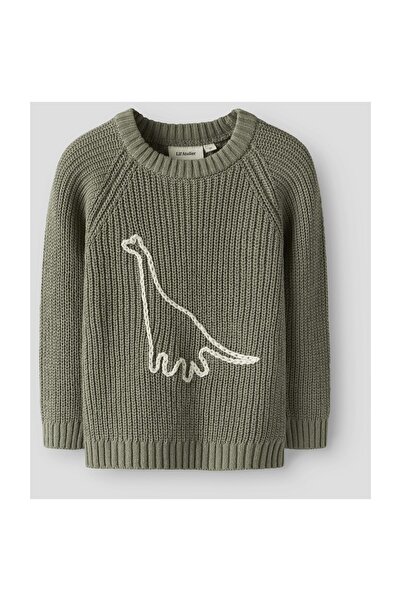 Lil' Atelier Sweter z haftem