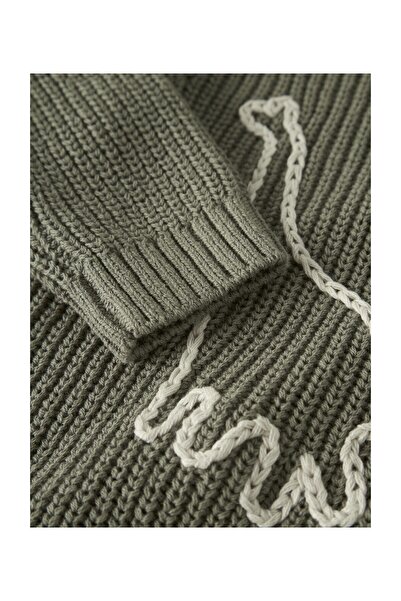 Lil' Atelier Плетено сако с бродерия