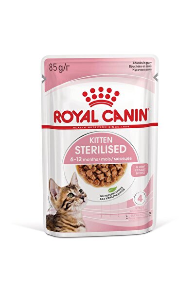 Royal Canin Kitten Sterilised Gravy Yavru Kedi Yaş Maması 12 x 85 Gr
