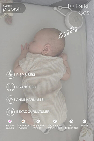 BUDİZZZ Budizzz Beyaz Gürültü Cihazı | Bebek Uyku Arkadaşı