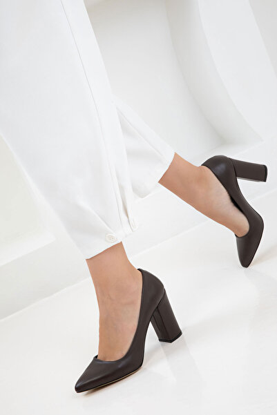 SOHO Brown Women's Classic Heeled Shoes 15313