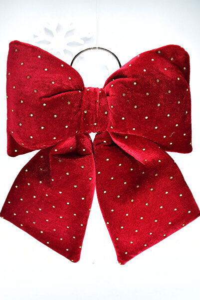 Waldern Червона стрічка з позолотою 32*40 см Прикраса для новорічної ялинки