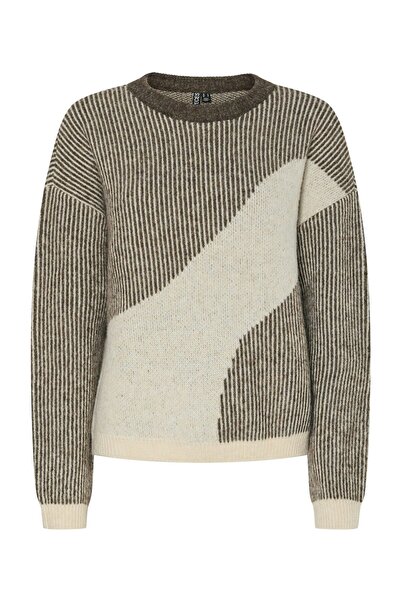 PIECES Pclinna O-Neck Loose Knit Pwp Bc