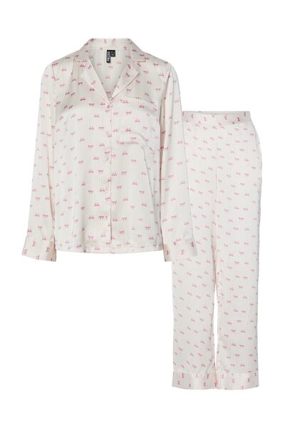 PIECES Pcjyte xmas szatén éjszakai szett wvn